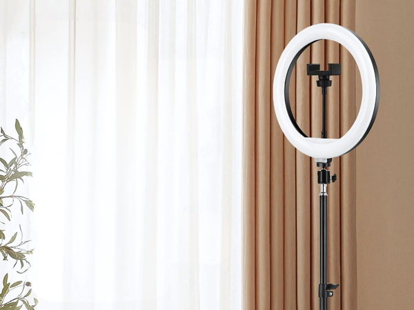 Led světlo + držák telefonu + stativ 100cm 3 odstíny