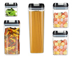 Kitchen containers for food for pasta container with seal set of 5 pieces