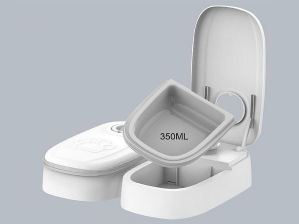 Comedero doble para perro gato dispensador automático de comida temporizador grande