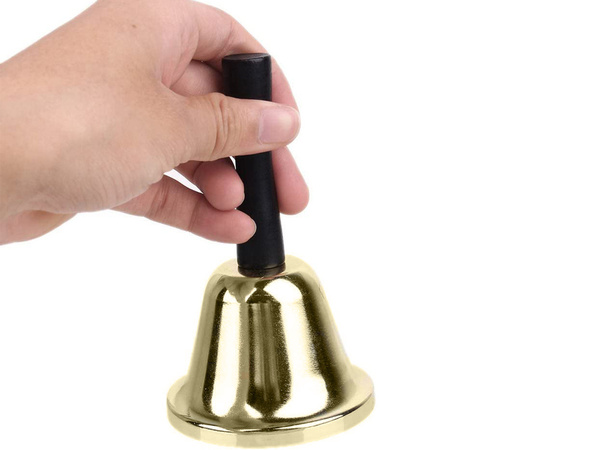 Heilige glocke metall gold dekoration