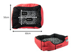 Lit pour chien en peluche avec coussin extractible doux et confortable