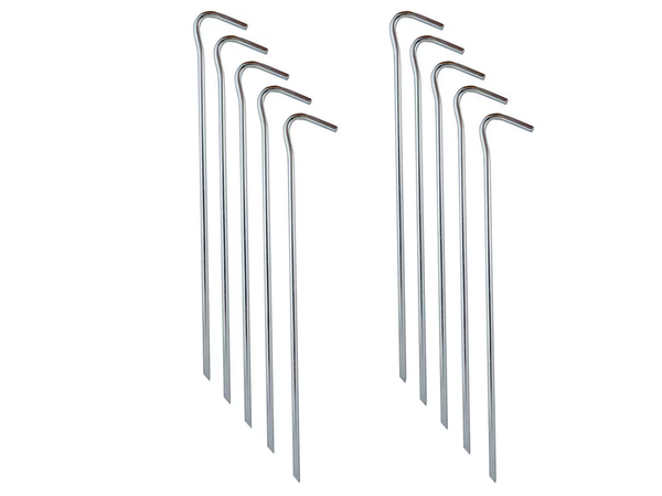 Tent piles anchor pigs steel 31cm 10pcs hook