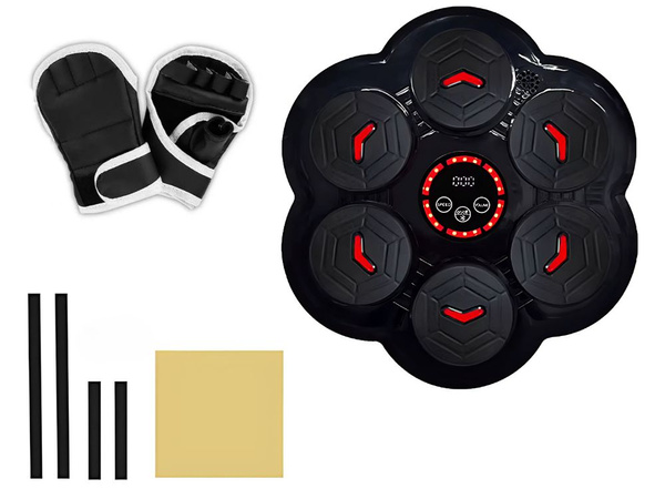 Boksarski ščit trener glasba bluetooth usb c + boksarske rokavice