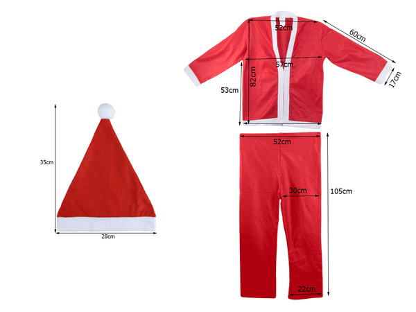 Costume de pere noel chapeau de barbe