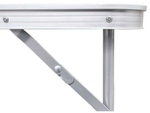 Folding travel table camping garden table large 180x60 suitcase