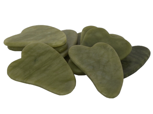 Jade body massager plate