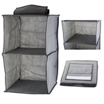 Kleiderschrank organizer hängeregal mit 2 einlegeböden 50cm