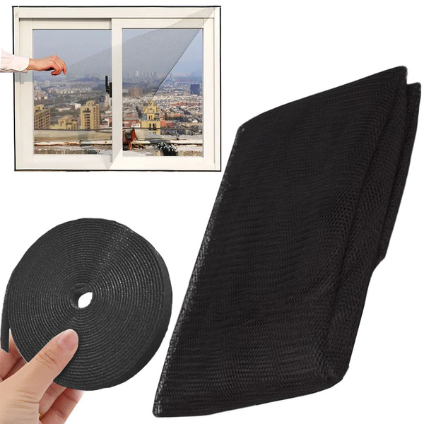 Black insect screen window netting 150x130cm