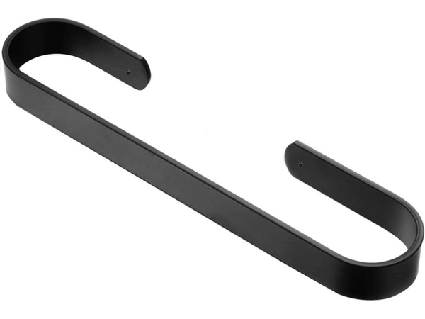 Wall-mounted metal bathroom towel rail