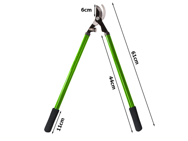 Hand pruner for shrub branches long anvil pruner