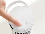 Mini ventilador de sobremesa de columna con luz led 2 velocidades usb funcionamiento silencioso