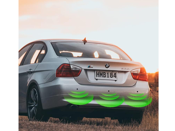 Sada zadných parkovacích senzorov 4x senzor lcd displej