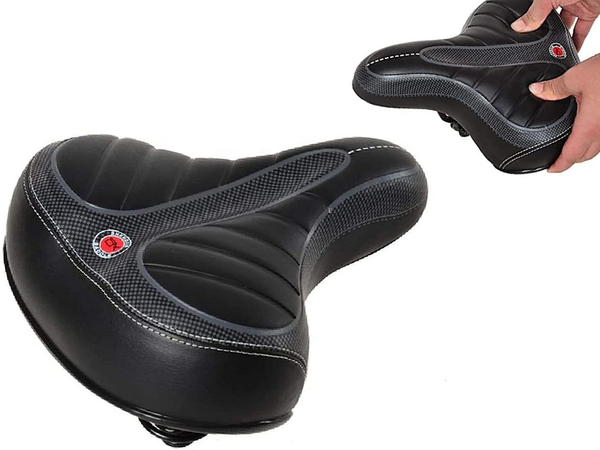 Selle de bicyclette confortable mousse souple ressorts