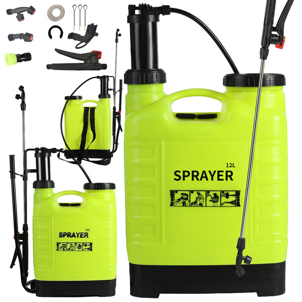 Pulverizador a presión de mochila pulverizador manual de jardín lanza 12l