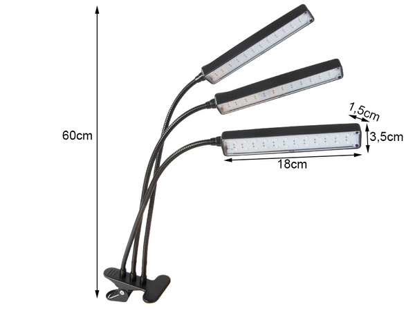 Rezultātā augu lampa usb augt panelis augt gaismas taimeris klips uz ziediem