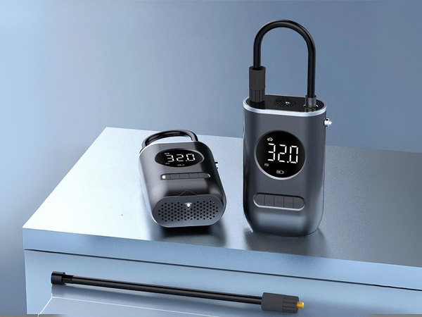 Bomba de bateria para bicicleta coche compresor electrico 10 bar lcd