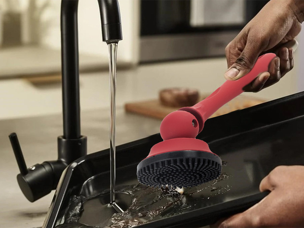 Brosse à récurer pour casseroles, poêles et casseroles brosse à récurer de cuisine solide