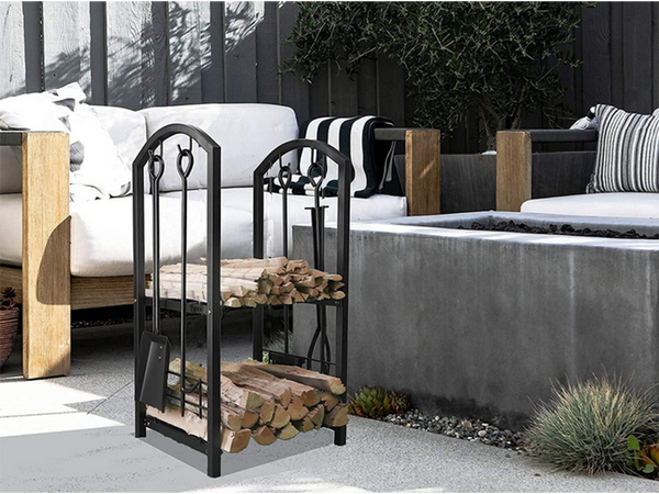 Kaminholzständer kaminholz zubehör zubehör schürhaken feger