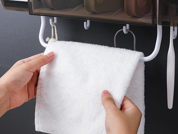 Organizator cupă periuță de dinți dispenser pastă de dinți