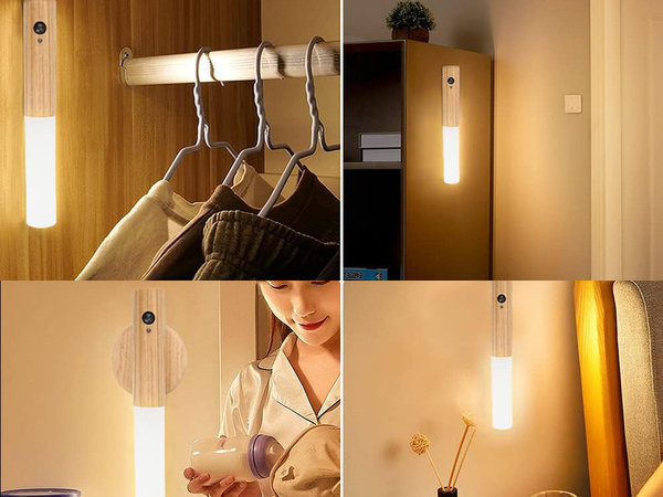 Led lampa silts sienas lampa ar kustības detektoru sienas magnēts