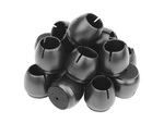 Krēslu kāju vāciņi filcs 12-16mm melns 16gab