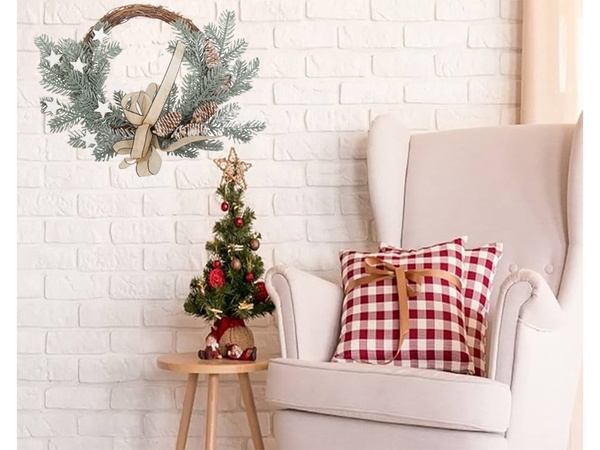 Ziemassvētku dekoratīvā virtene sienas apdare durvju apdare ziemassvētku rotājumi ziemassvētku rotājumi