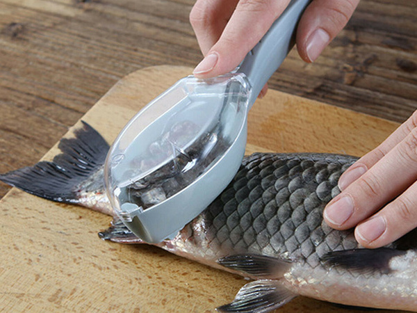 Răzuitor de pește curățător cuțit de ceapă recipient