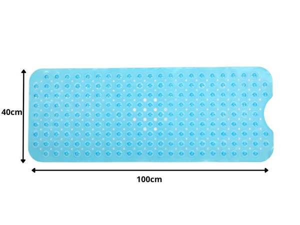 Tapis de bain antidérapant tapis de douche grand 100x40 tapis caoutchouc