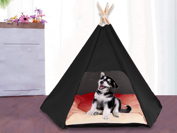 Tepee cort casa câine pat pisica cușcă