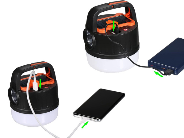 Kampiranje kamping svetilka polnilna vodila usb turistična sončna kljuka