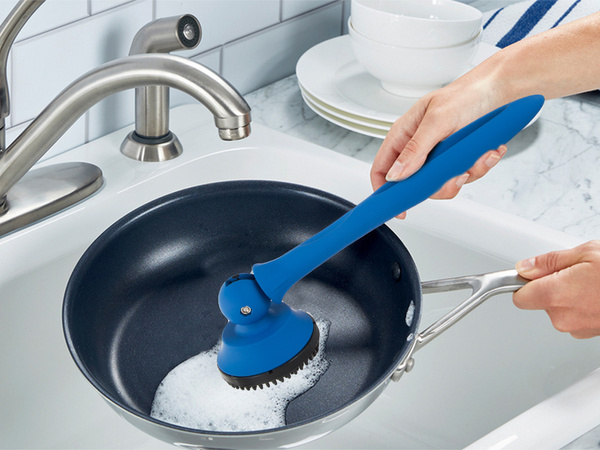 Brosse à récurer pour casseroles, poêles et casseroles brosse à récurer de cuisine solide