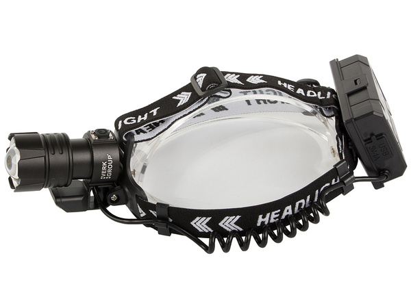 Torche frontale bailong led cree xhp360 powerbank