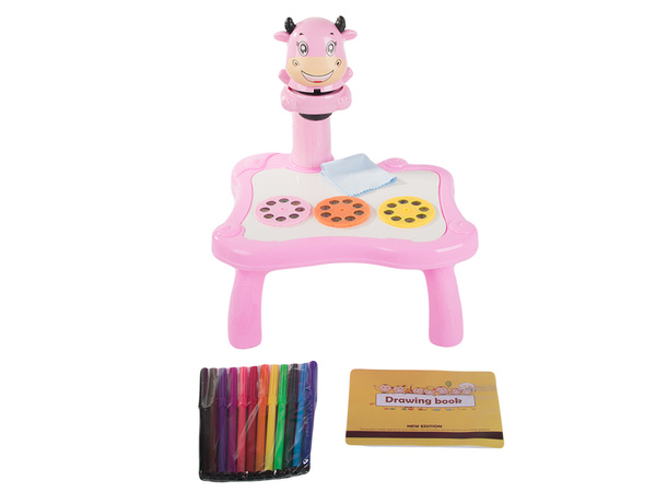 Vaizdo projektorius piešimo stalas rašomoji lenta žymekliai vaikams žymekliai