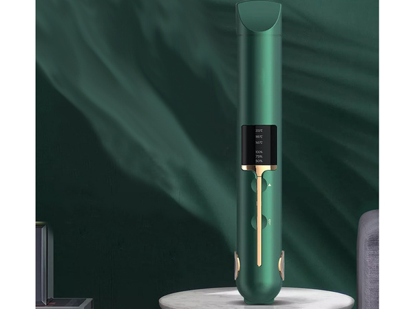 Hajkiegyenesítő kerámia lcd 2in1 szabályozható hőmérsékletű power bank