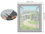 Črna mreža proti mrčesu za okna 150x130cm