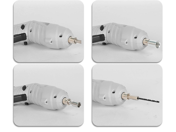 Akumuliatorinių mini atsuktuvų rinkinys 45 dalių bitų usb dėklas