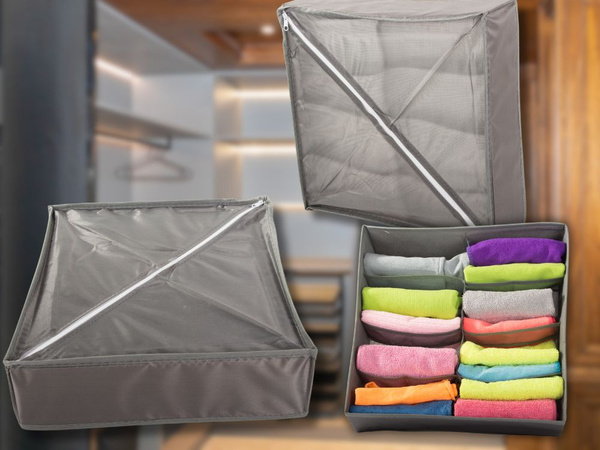 Szennyestartó szekrényfiókba 8 rekeszes ruhaszekrényhez