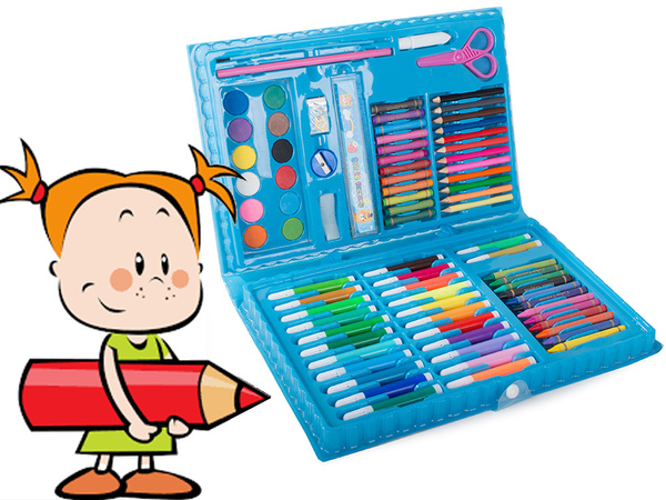 Artist's set for painting in the case 86 pcs