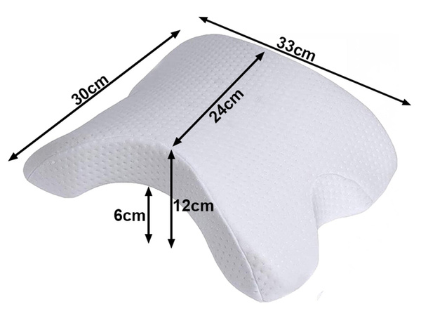 Oreiller orthopédique avec emmanchure pour le sommeil mémoire blanc arche