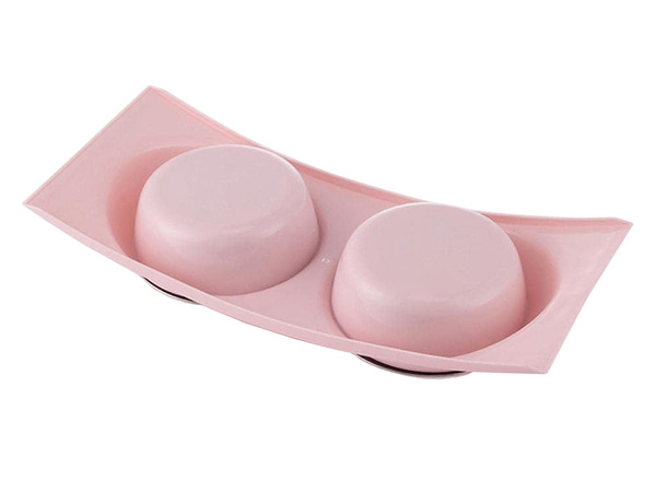 Vasos de metal para perros y gatos 2pc set 0.4 l