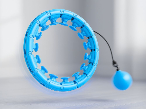 Hula hoop cu greutate pentru exerciții de slăbire inel de masaj reglabil