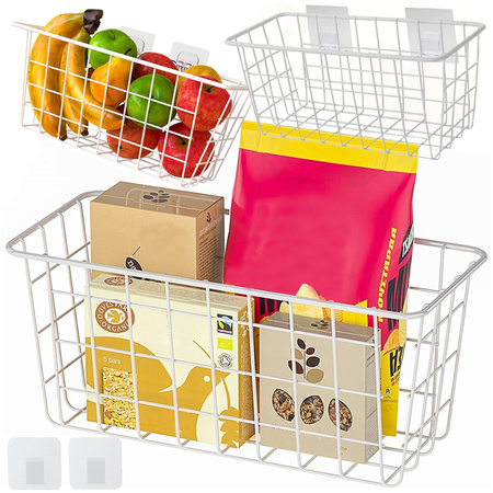 Hängekorb metall organizer hängeregal weiss stark