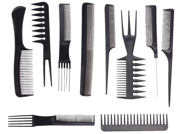 Hair crushing rake etui x10