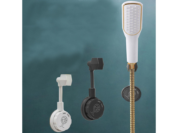 Suction cup holder for shower handset