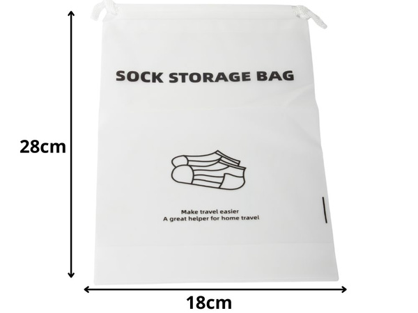 Sac à chaussettes de voyage organisateur d'avion imperméable pour le voyage