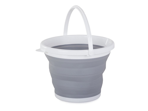 Seau pliant en silicone 10 litres 10l
