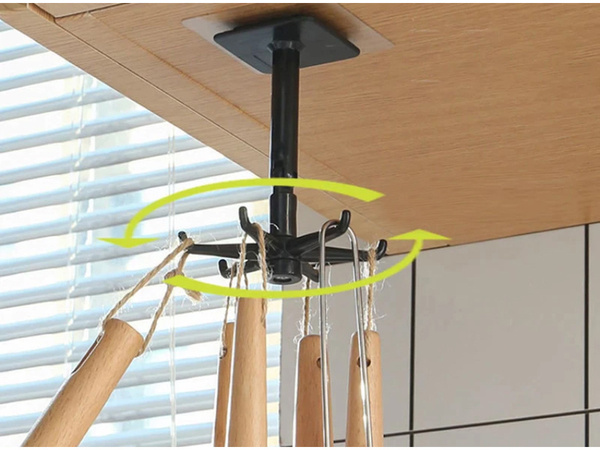 Support et organisateur rotatif pour salle de bain et cuisine