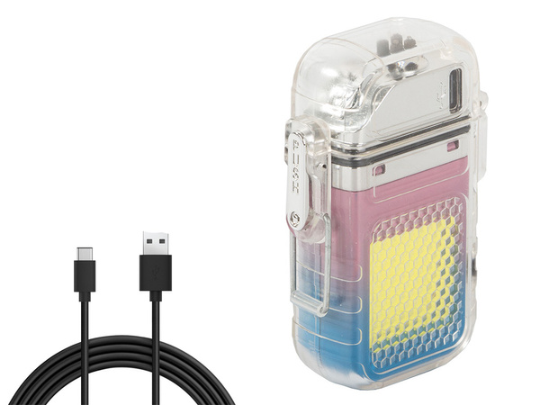 Brichetă cu arc electric cu plasmă cu lumină led cob usb rezistent la apă