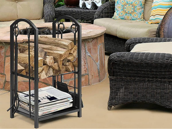 Tűzifa állvány tűzifa tartozékok tartozékok póker söprőgép