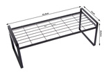 Metal shelf single tier kitchen organiser stand black for the kitchen